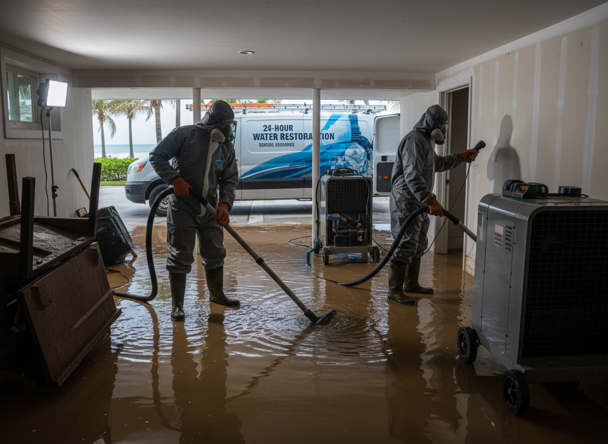 24-hour water restoration near me in Surfside