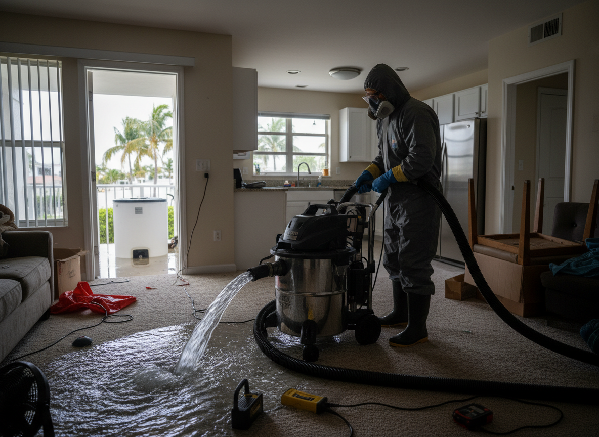 Rapid water extraction in Surfside